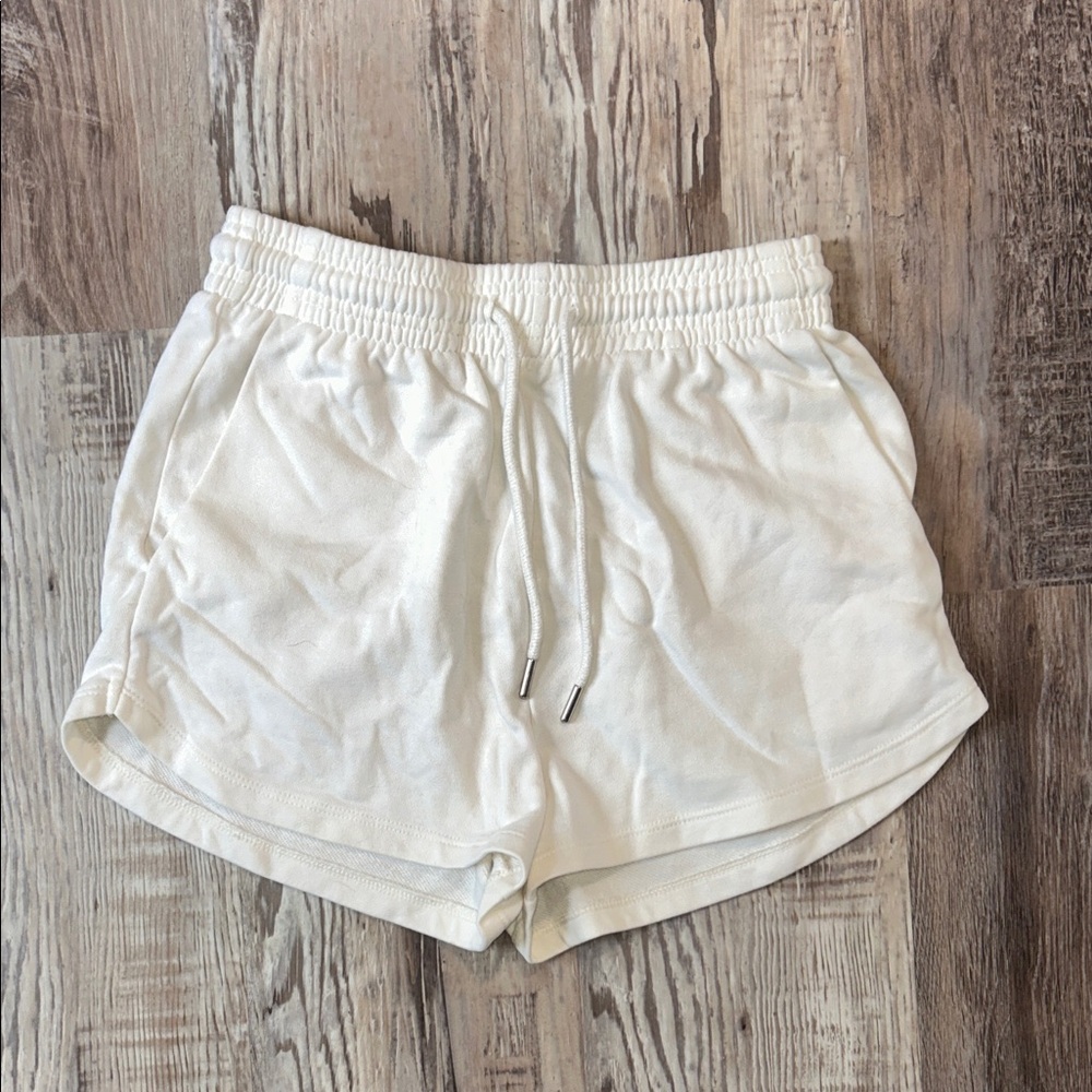 Cream Sweatshorts